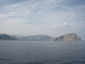 Il golfo di Mondello tra Montepellegrino e Capo Gallo