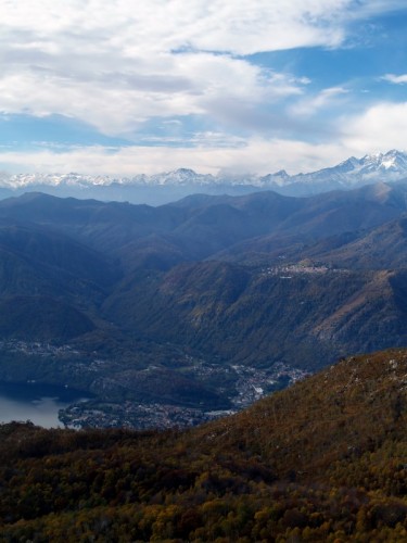 Omegna - Panorama di Omegna dal Mottarone Omegna - Panorama di Omegna dal Mottarone