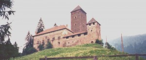 Castello Regino ,merso nel verde nella val Sarentina