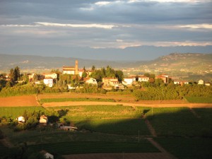 Veduta da un cortile