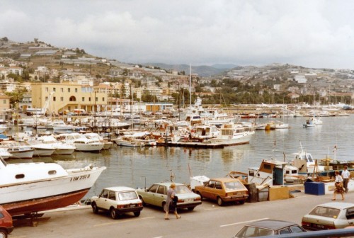 Sanremo - Panorama dal porticciolo di San Remo - 1984