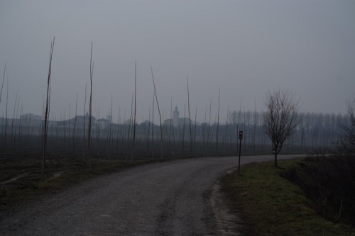 Brescello - la nebbia del fiume Po ai tempi di Peppone e Don Camillo