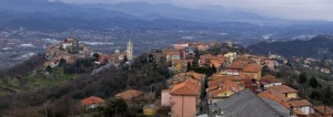 Ampio Scorcio Panoramico Di Questo Borgo Ligure