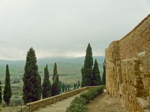 Pienza - Le colline viste dalle mura