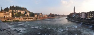 Panoramica dell’Adige da Ponte pietra