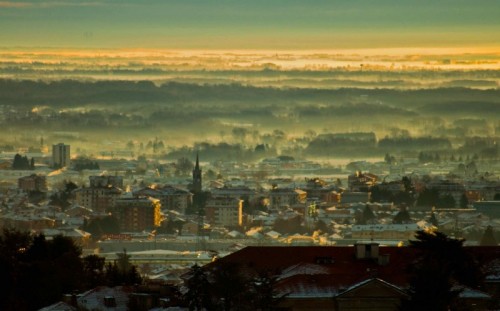 Biella - Sorge il sole su Biella