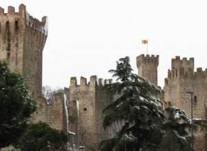 Neve sul castello di Este