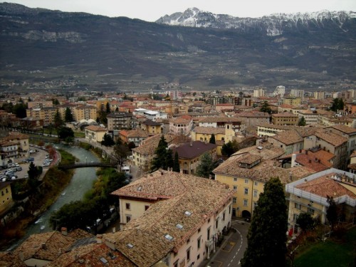 Rovereto - panorama di Rovereto dal castello