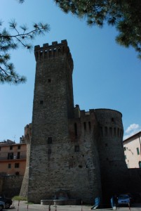 il retro del castello a umbertide