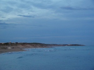 Lembi di spiaggia di Campomarino al tramono