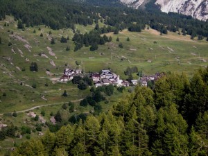 Thures, frazione di Cesana Torinese, alta Valle di Susa