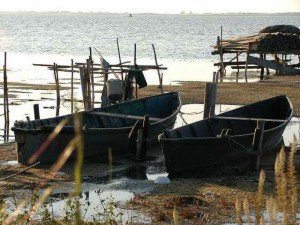 barche e tipiche installazioni del Lesina
