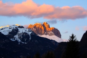 tramonto sul Sasso Lungo