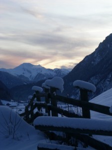 La valle al tramonto