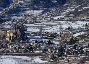 Saint Pierre vista da Aymavilles