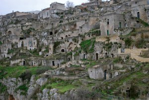eppure abitavano in questa gravina di Matera