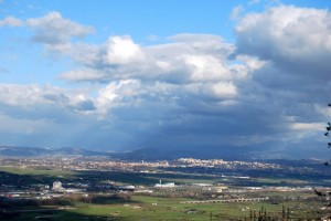 Panorama su FRosinone e la Valle del Sacco