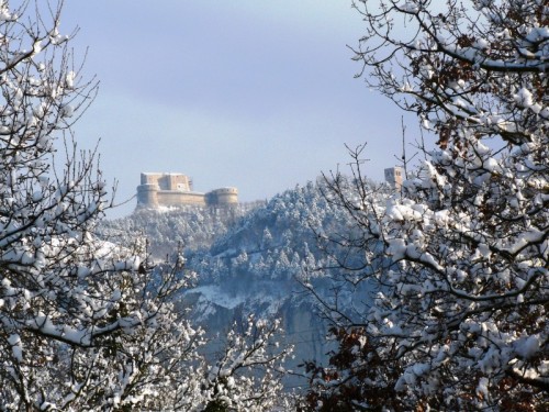 San Leo - Il Forte in cornice invernale