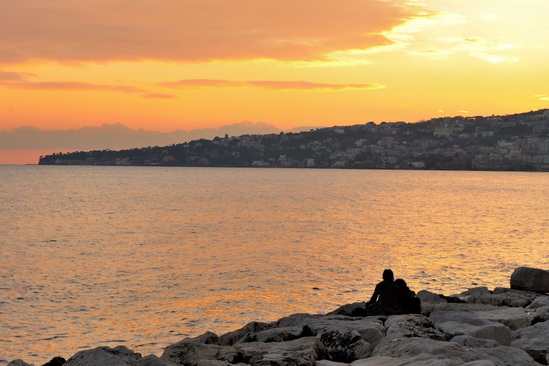 ''romantico tramonto'' - Napoli