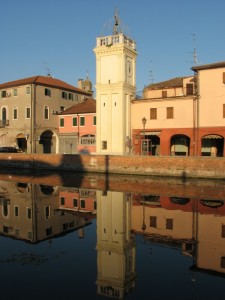 La Torre di Loreo al tramonto