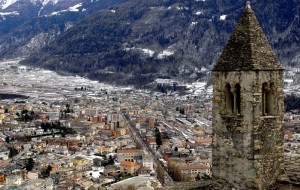 Panorama di Tirano da Santa Perpetua
