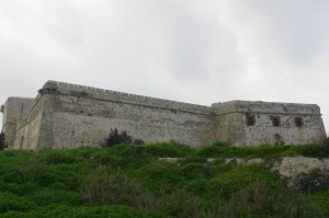 Il castello visto dall’angolo sud