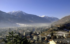 Sondrio con il suo castello