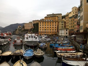 Ancora Camogli sotto la pioggia