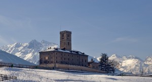 Castello Sarre con neve 01