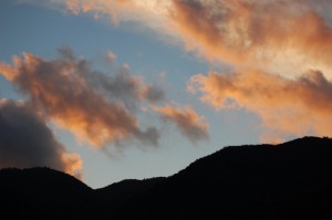 Colline di Coniale, al tramonto