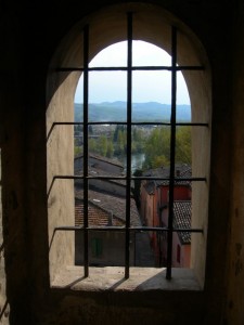 Il borgo e il Panaro visti dal castello