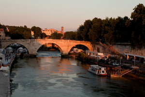 Tramonto sul ponte