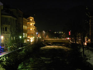 Bruneck bei Nacht