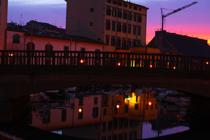 Quartiere Venezia al tramonto
