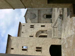 Il set di Assisi a Cinecittà