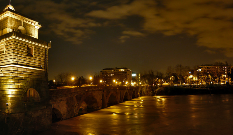 ''Notturno con piena'' - Roma