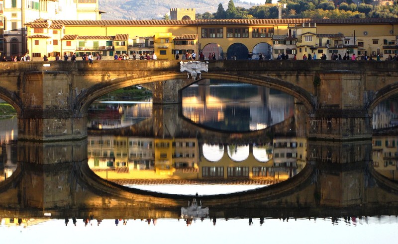 ''Ponti fiorentini al tramonto'' - Firenze