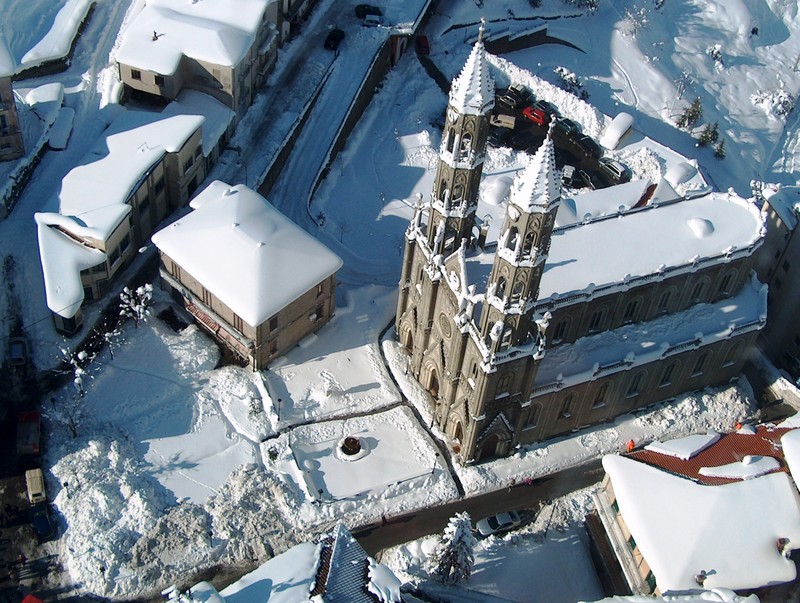 ''Piazza Filippo Gagliardi sotto la neve'' - Montesano sulla Marcellana