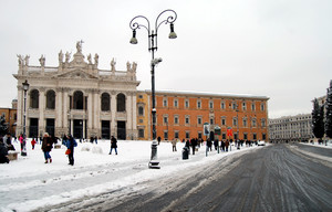 Neve in Piazza San Giovanni