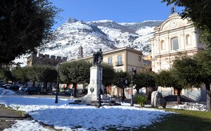 Neve in piazza – Piazza Vittorio Veneto – Venafro