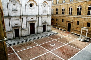 pienza piazza dell’utopia, Rosellino