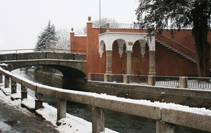 Inzago, il ponte sul naviglio.