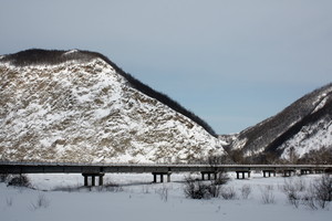 Sopra a un fiume di neve