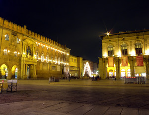 Piazza Maggiore by night