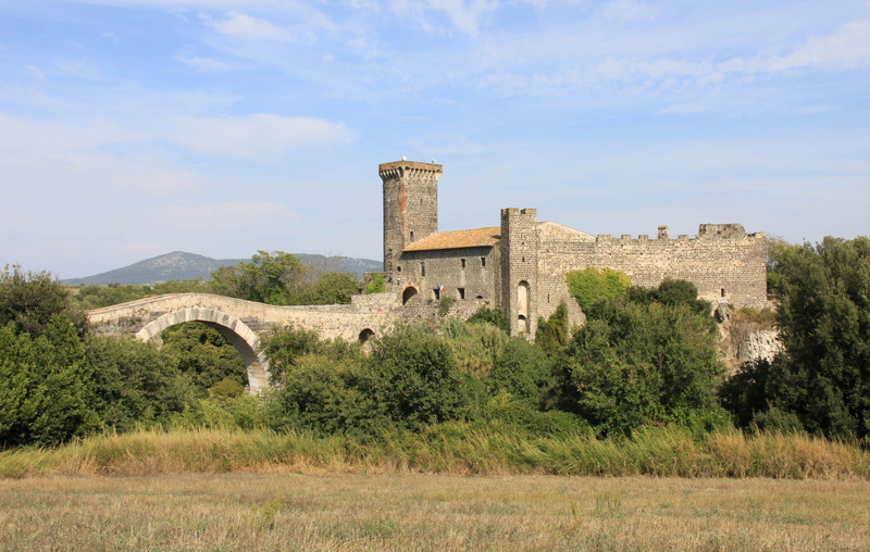 ''Il ponte ed il castello della Badia'' - Canino