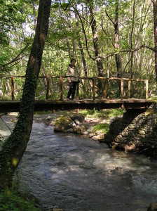 ponticello sul fiume Argentino
