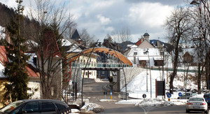 Tarvisio, il ponte della pista ciclabile-pedonale