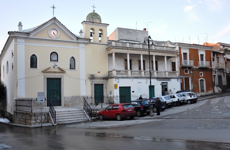 ''Piazza Domenico Fioritto con la Chiesa dell’Addolorata'' - San Nicandro Garganico
