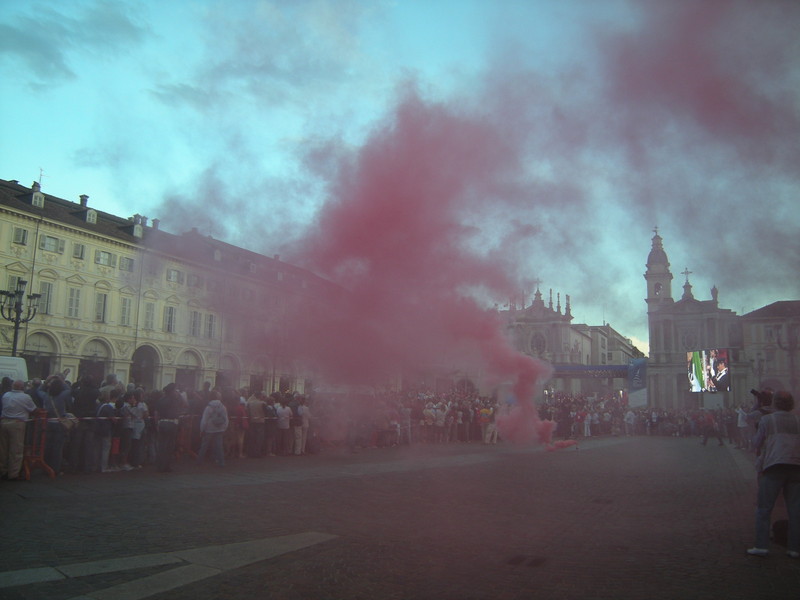 ''Torino, piazza San Carlo, cerimonia di apertura dei giochi dell’aria'' - Torino