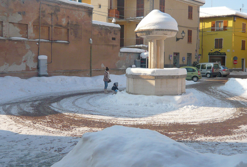 ''Piazza Don D.Oreglia innevata'' - Chiusa di Pesio